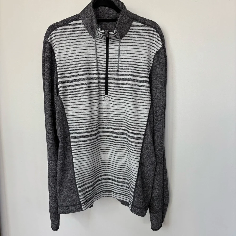 Lululemon Sweat Sessions 1/2 Zip Long Sleeve Shirt Size‎ L